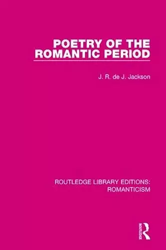 Poetry of the Romantic Period cover