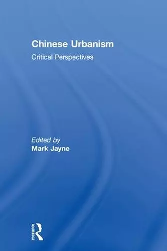 Chinese Urbanism cover