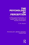 The Psychology of Perception cover