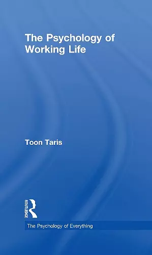 The Psychology of Working Life cover