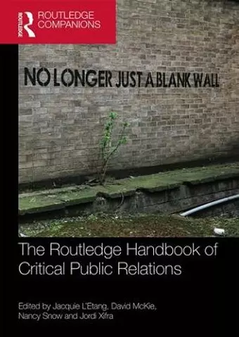 The Routledge Handbook of Critical Public Relations cover