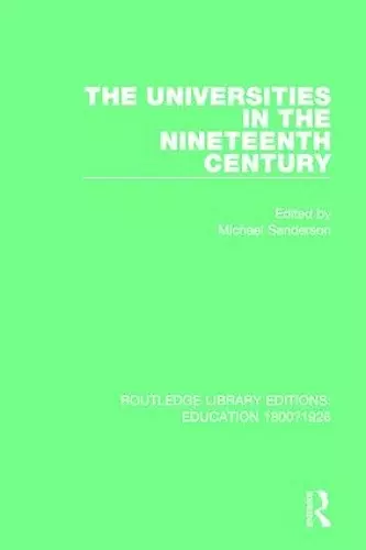 The Universities in the Nineteenth Century cover