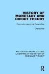 History of Monetary and Credit Theory cover