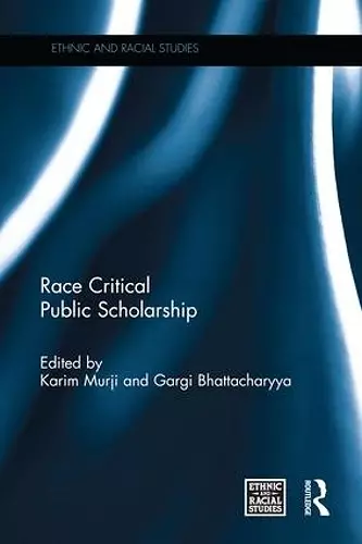 Race Critical Public Scholarship cover