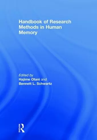 Handbook of Research Methods in Human Memory cover