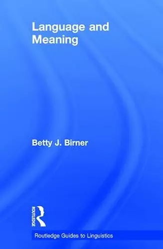 Language and Meaning cover