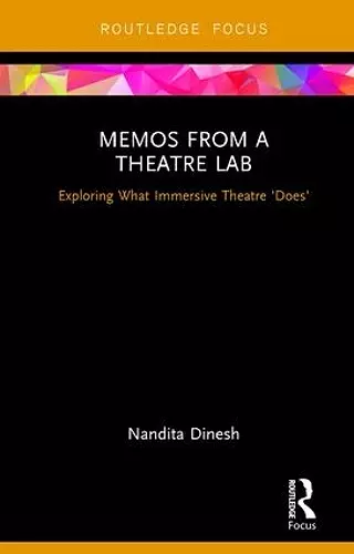 Memos from a Theatre Lab cover