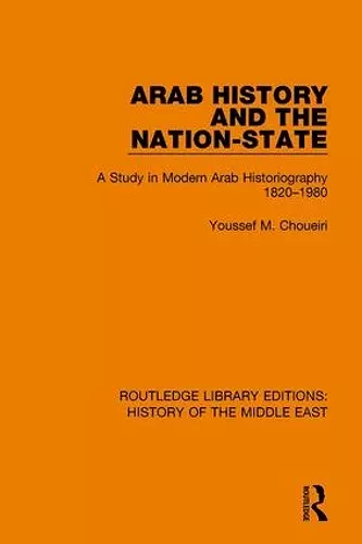 Arab History and the Nation-State cover