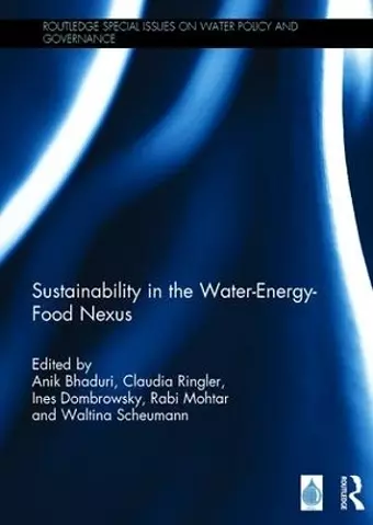 Sustainability in the Water-Energy-Food Nexus cover