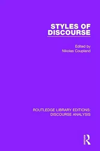 Styles of Discourse cover