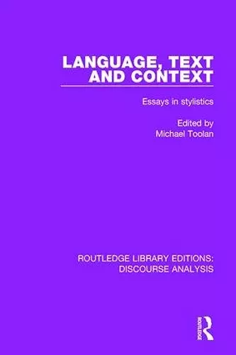 Language, Text and Context cover