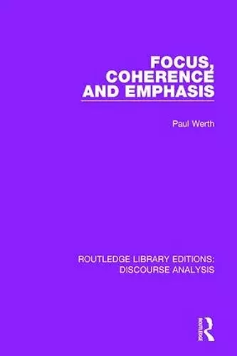 Focus, Coherence and Emphasis cover