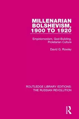 Millenarian Bolshevism 1900-1920 cover