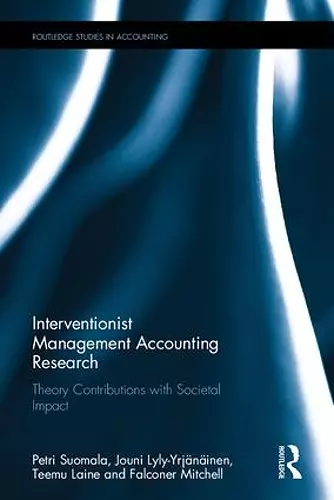 Interventionist Management Accounting Research cover