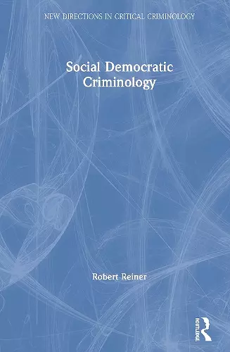 Social Democratic Criminology cover