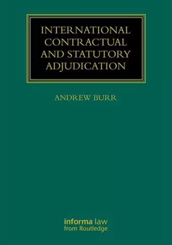 International Contractual and Statutory Adjudication cover