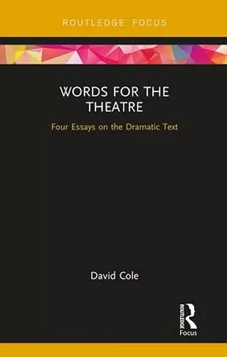 Words for the Theatre cover