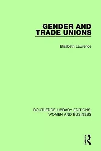 Gender and Trade Unions cover