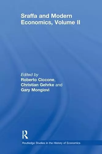 Sraffa and Modern Economics, Volume II cover