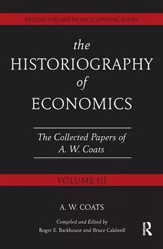 The Historiography of Economics cover