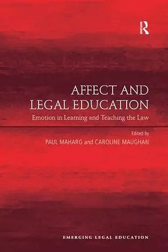 Affect and Legal Education cover