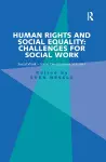 Human Rights and Social Equality: Challenges for Social Work cover