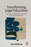 Transforming Legal Education cover