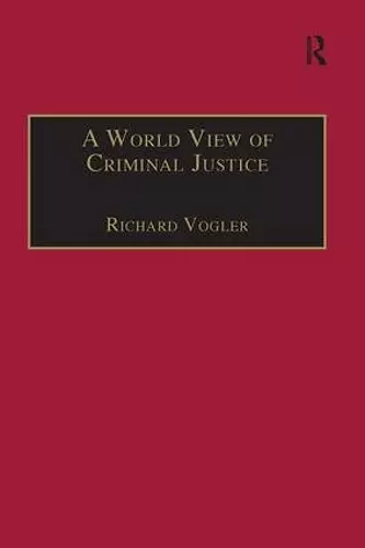 A World View of Criminal Justice cover