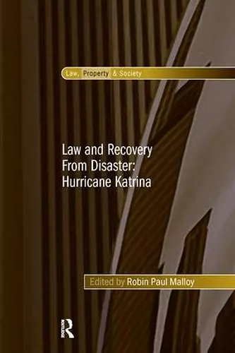 Law and Recovery From Disaster: Hurricane Katrina cover