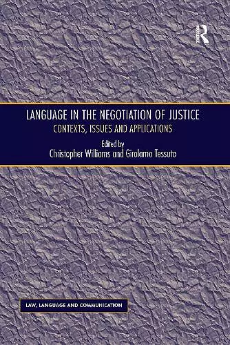 Language in the Negotiation of Justice cover