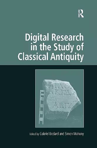 Digital Research in the Study of Classical Antiquity cover