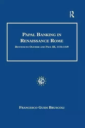 Papal Banking in Renaissance Rome cover