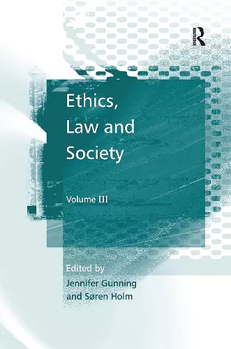 Ethics, Law and Society cover