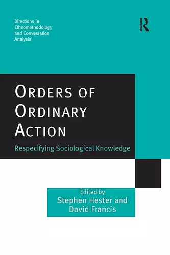 Orders of Ordinary Action cover