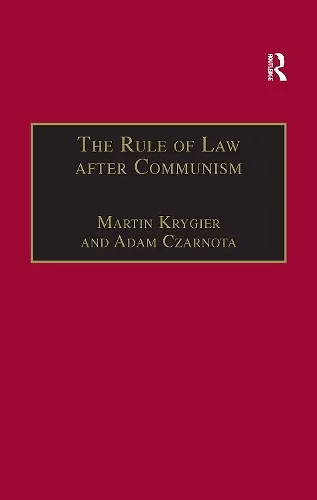 The Rule of Law after Communism cover