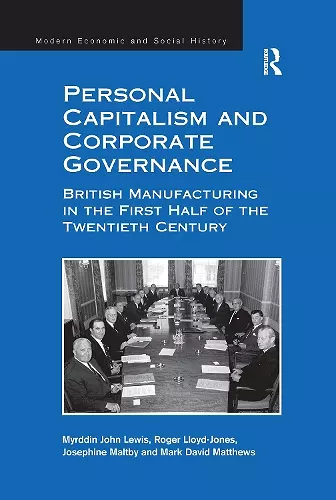 Personal Capitalism and Corporate Governance cover