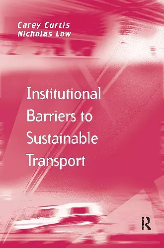 Institutional Barriers to Sustainable Transport cover