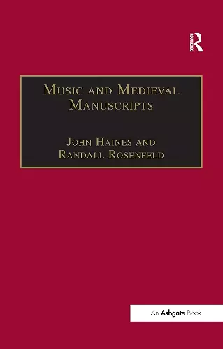 Music and Medieval Manuscripts cover