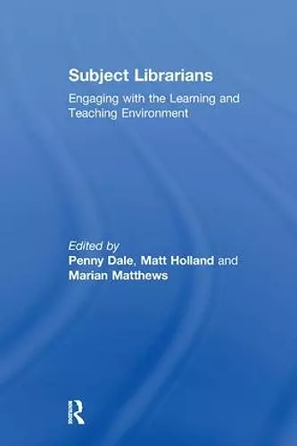 Subject Librarians cover