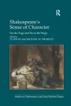 Shakespeare's Sense of Character cover