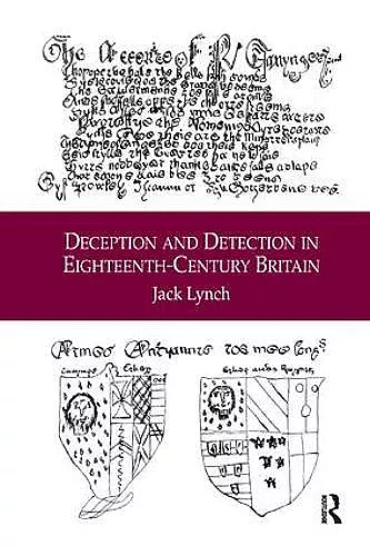 Deception and Detection in Eighteenth-Century Britain cover
