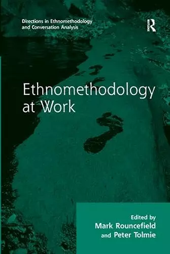 Ethnomethodology at Work cover