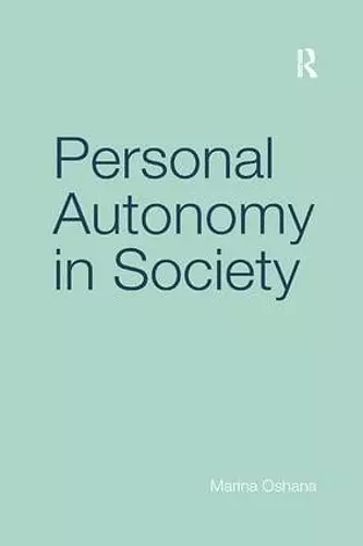 Personal Autonomy in Society cover