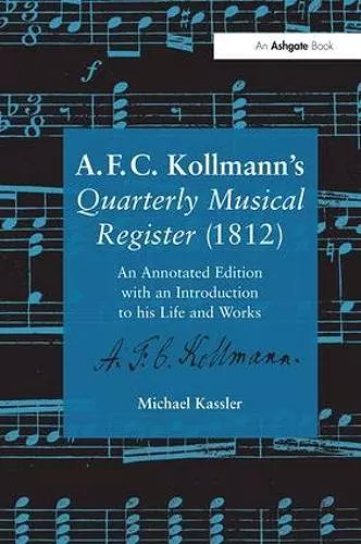 A.F.C. Kollmann's Quarterly Musical Register (1812) cover