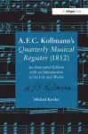 A.F.C. Kollmann's Quarterly Musical Register (1812) cover