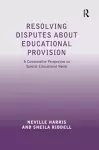 Resolving Disputes about Educational Provision cover