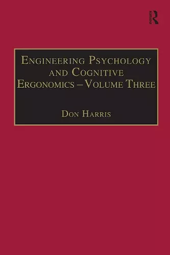 Engineering Psychology and Cognitive Ergonomics cover