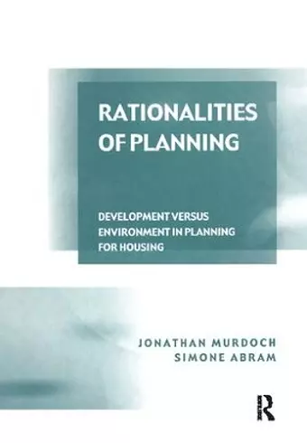 Rationalities of Planning cover