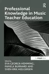 Professional Knowledge in Music Teacher Education cover