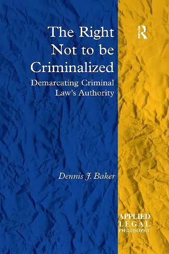 The Right Not to be Criminalized cover